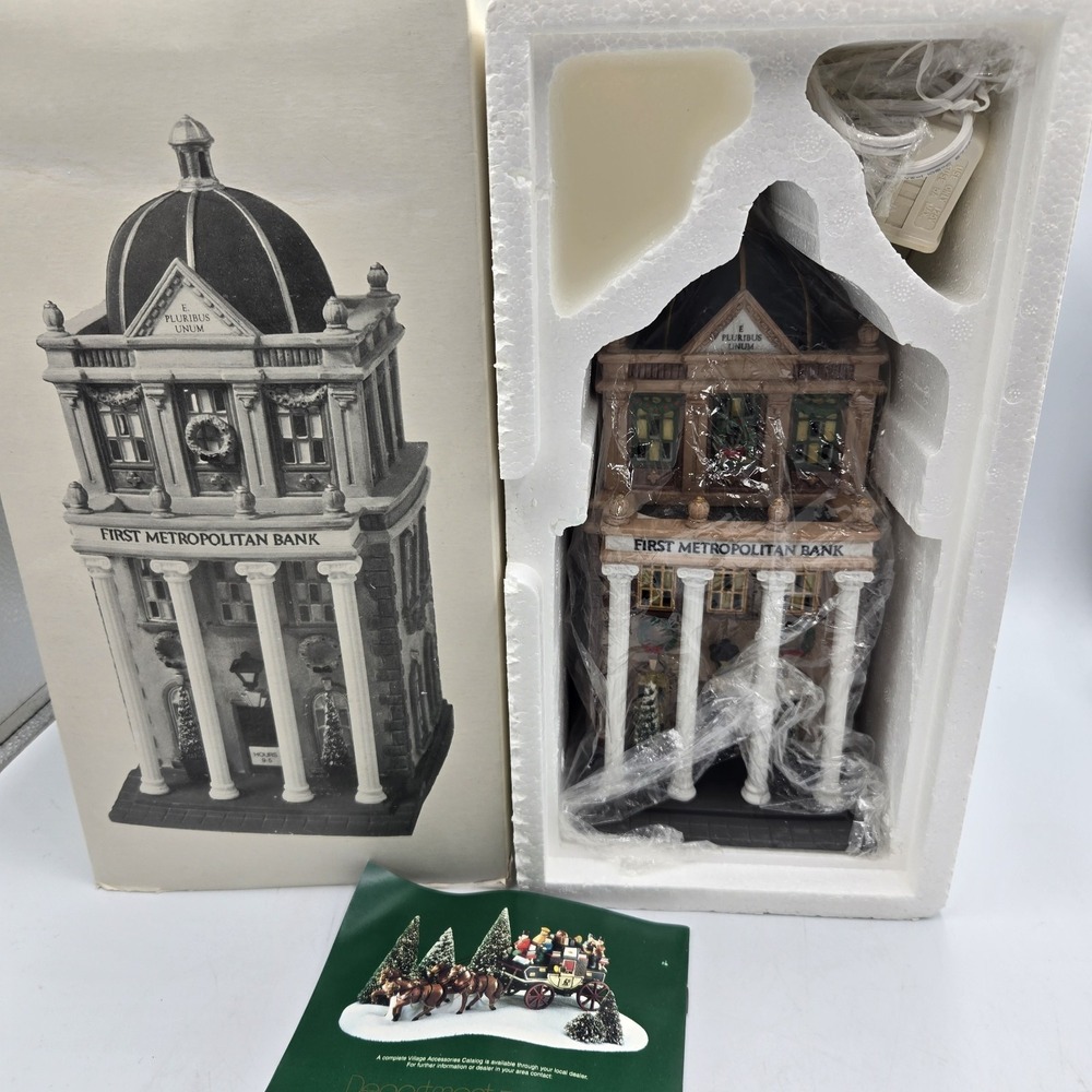 Dept 56 First Metropolitan Bank Christmas In The City Series Heritage Vill 58823